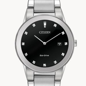 CITIZEN ECO-DRIVE AXIOM BLACK DIAL WATCH AU1060-51G