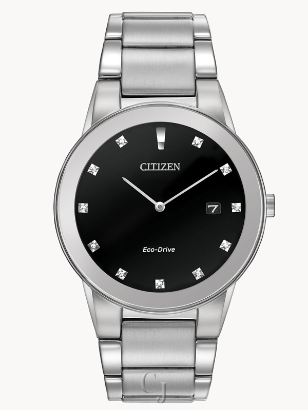 CITIZEN ECO-DRIVE AXIOM BLACK DIAL WATCH AU1060-51G
