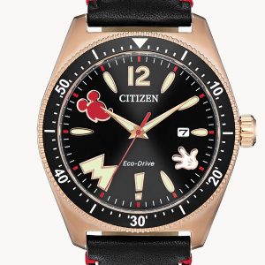 CITIZEN MICKEY MOUSE BLACK DIAL MEN’S WATCH AW1596-08W
