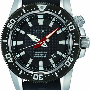 SEIKO SPORTURA QUARTZ BLACK DIAL WATCH SKA513