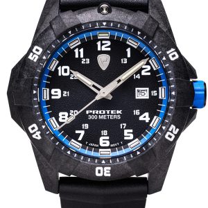 PROTEK DIVE SERIES 1003 BLACK DIAL W/ BLUE ACCENTS WATCH PT1003