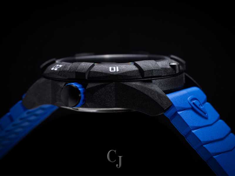 PROTEK DIVE SERIES 1003B BLACK DIAL W/ BLUE STRAP WATCH PT1003B - Image 4