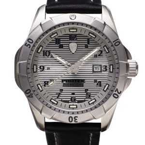 PROTEK DIVE SERIES 2004 BLACK LEATHER STRAP WATCH PT2004