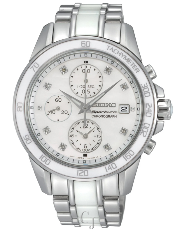 SEIKO SPORTURA WHITE DIAL LADIES WATCH SNDX95