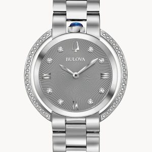 BULOVA WOMEN’S RUBAIYAT TEXTURED GRAY DIAL 96R219