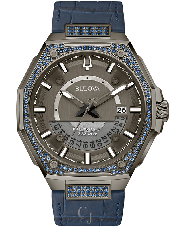 BULOVA PRECISIONIST SERIES X BLUE SAPPHIRE WATCH 98J124