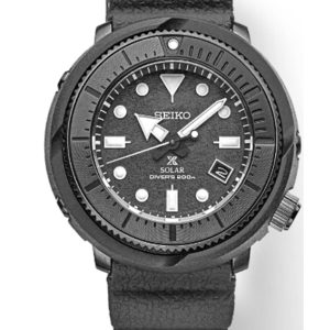 SEIKO PROSPEX SOLAR BLACK DIAL WATCH SNE537