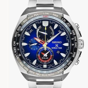 SEIKO WORLD TIME SOLAR CHRONOGRAPH WATCH SSC549