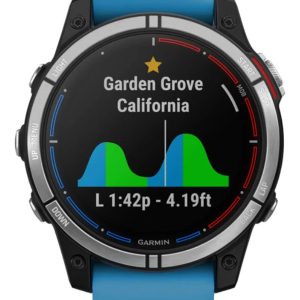 GARMIN QUATIX 7 STANDARD EDITION MARINE GPS SMARTWATCH W/BLUE SILICONE BAND 010-02540-60