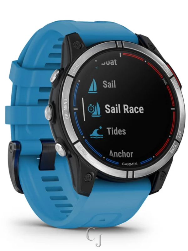 GARMIN QUATIX 7 STANDARD EDITION MARINE GPS SMARTWATCH W/BLUE SILICONE BAND 010-02540-60 - Image 9