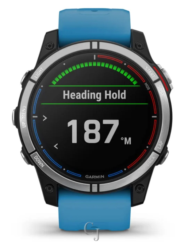 GARMIN QUATIX 7 STANDARD EDITION MARINE GPS SMARTWATCH W/BLUE SILICONE BAND 010-02540-60 - Image 3