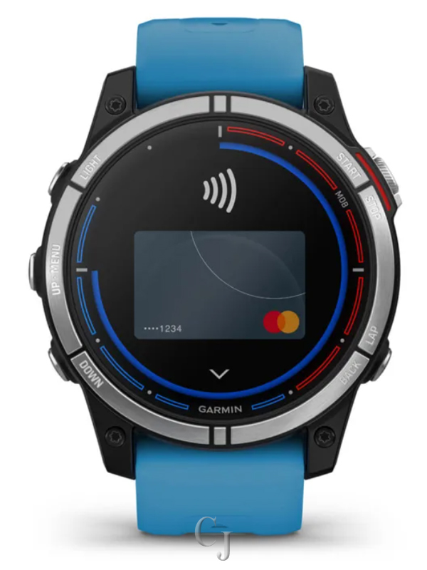 GARMIN QUATIX 7 STANDARD EDITION MARINE GPS SMARTWATCH W/BLUE SILICONE BAND 010-02540-60 - Image 4