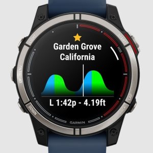 GARMIN QUATIX 7 SAPPHIRE ADDITION MARINE GPS SMARTWATCH W/BLUE SILICONE BAND 010-02582-60