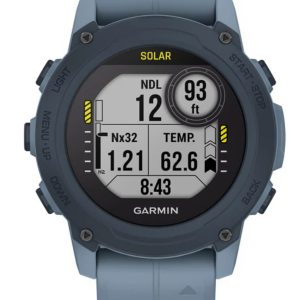 GARMIN DESCENT G1 SOLAR W/ HURRICANE BLUE SILICONE BAND 010-02604-03