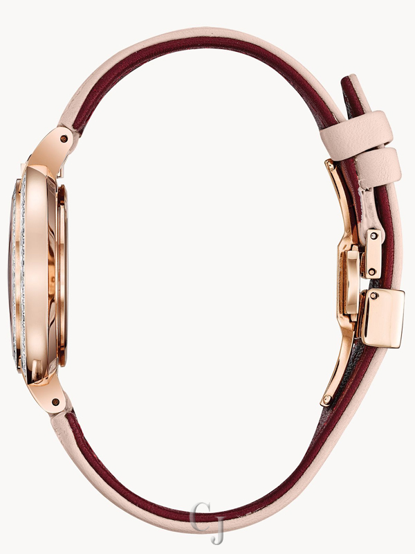 BULOVA WOMEN’S RUBAIYAT DIAMOND SILVER-TONE DIAL W/LEATHER STRAP WATCH 98R252 - Image 3