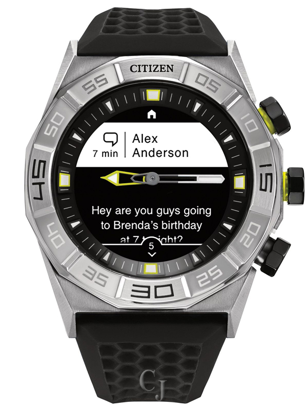 CITIZEN CZ SMART HEART RATE MONITOR HYBRID SMARTWATCH JX1000-03E - Image 6