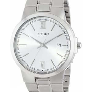 SEIKO STAINLESS STEEL SILVER DIAL WATCH SGEG41