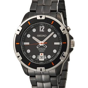 SEIKO PERPETUAL CALENDAR BLACK DIAL WATCH SNQ095