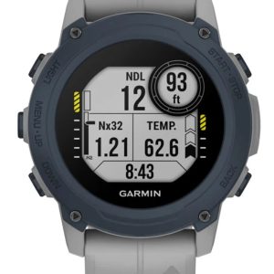 GARMIN DESCENT G1 W/ POWDER GRAY SILICONE BAND WATCH 010-02604-01