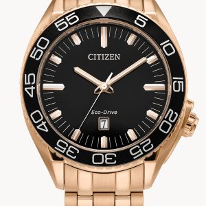CITIZEN CARSON ECO-DRIVE BLACK DIAL MEN’S WATCH AW1773-55E