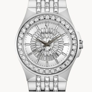 BULOVA PHANTOM CRYSTAL STAINLESS STEEL WATCH 96A236