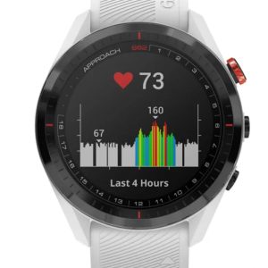 GARMIN APPROACH S62 BLACK CERAMIC BEZEL W/ WHITE SILICONE BAND WATCH 010-02200-01