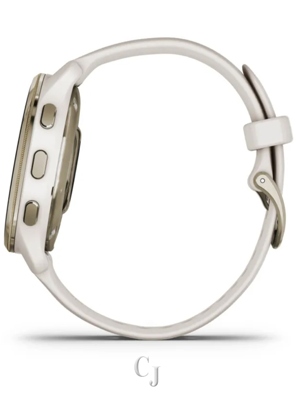 GARMIN VENU® 2 PLUS CREAM GOLD STAINLESS STEEL BEZEL W/ IVORY CASE AND SILICONE BAND 010-02496-02 - Image 8