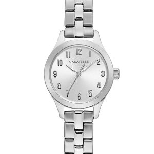 CARAVELLE BY BULOVA SILVER-TONE DIAL STAINLESS STEEL BRACELET WATCH 43L209