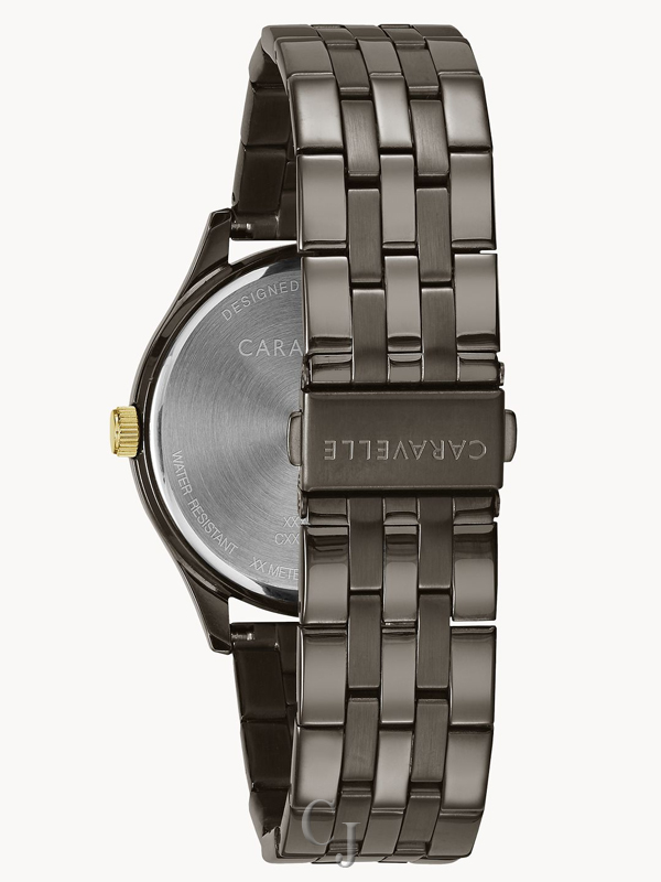 CARAVELLE BY BULOVA DRESS GRAY DIAL STAINLESS STEEL BRACELET WATCH 45B149 - Image 4