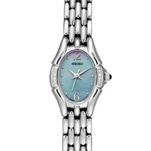 SEIKO MOTHER OF PEARL DIAL DIAMOND ACCENT WATCH SXGM27