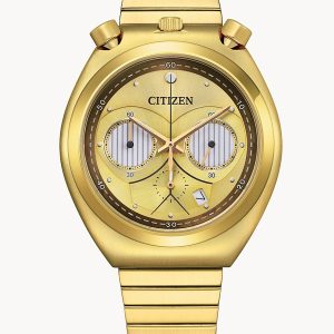 CITIZEN STAR WARS “C-3PO” GOLD TONE STAINLESS STEEL WATCH AN3662-51W
