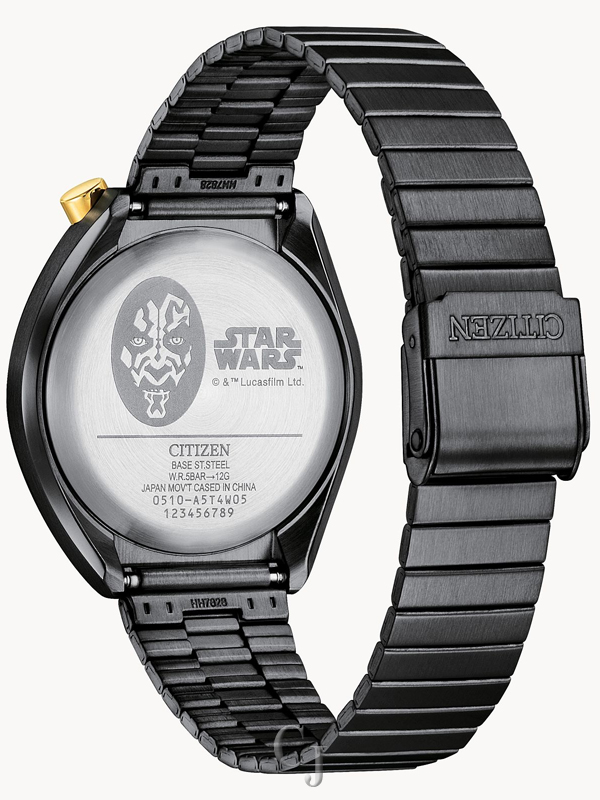 CITIZEN STAR WARS DARTH MAUL RED DIAL STAINLESS STEEL WATCH AN3668-55W - Image 3