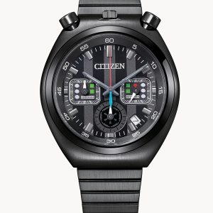 CITIZEN STAR WARS DARTH VADER BLACK DIAL STAINLESS STEEL WATCH AN3669-52E