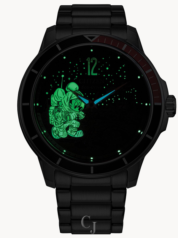 CITIZEN DISNEY MICKEY ASTRONAUT BLACK DIAL STAINLESS STEEL WATCH AW1709-54W