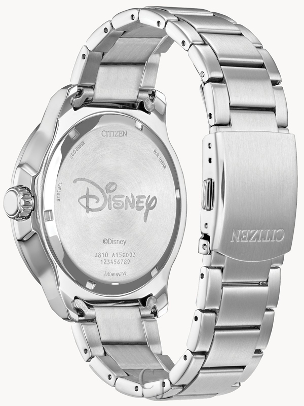 CITIZEN DISNEY MICKEY ASTRONAUT BLACK DIAL STAINLESS STEEL WATCH AW1709-54W - Image 5