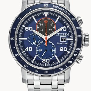 CITIZEN BRYCEN BLUE DIAL STAINLESS STEEL BRACELET STRAP WATCH CA0850-59L