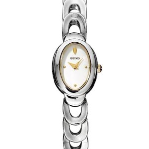 SEIKO STAINLESS STEEL WHITE DIAL WOMEN'S WATCH SUJE19