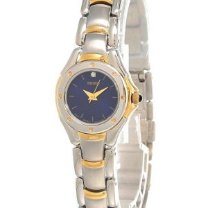 SEIKO 23MM TWO-TONE SS BLUE DIAL WOMEN’S WATCH SXGJ74