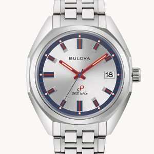 BULOVA LIMITED EDITION JET STAR SILVER-TONE DIAL WATCH 96K112
