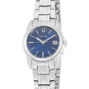 BULOVA BLUE DIAL STAINLESS STEEL WOMEN'S WATCH 96M107