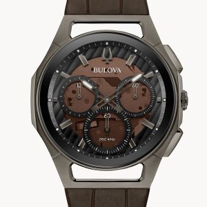 BULOVA CURV CHRONOGRAPH BROWN DIAL MEN’S WATCH 98A231