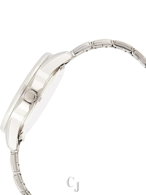 CITIZEN STAINLESS STEEL QUARTZ BLACK DIAL WATCH AG8340-58E - Image 4