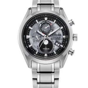 CITIZEN ECO-DRIVE SUPER TITANIUM RADIO-CONTROLLED LUNAR DIAL WATCH BY1010-57H