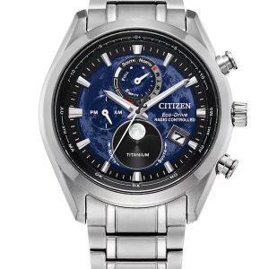 CITIZEN SPORT LUXURY RADIO CONTROLLED CHRONOGRAPH SUPER TITANIUM WATCH BY1010-57L