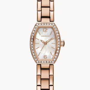 CARAVELLE BY BULOVA DRESS WHITE DIAL WOMEN'S WATCH 44L242