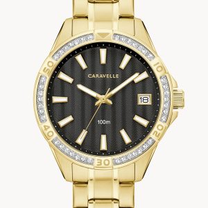 CARAVELLE BY BULOVA AQUALUXX BLACK DIAL WOMEN'S WATCH 44M116