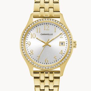 CARAVELLE BY BULOVA BOX SET SILVER-TONE DIAL WOMEN'S WATCH 44X101