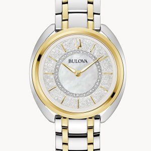 BULOVA DUALITY WHITE DIAL STAINLESS STEEL LADIES WATCH 98X134