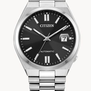 CITIZEN “TSUYOSA” COLLECTION AUTOMATIC BLACK DIAL WATCH NJ0150-56E