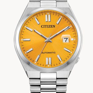 CITIZEN “TSUYOSA” COLLECTION AUTOMATIC SUNRAY YELLOW DIAL WATCH NJ0150-56Z